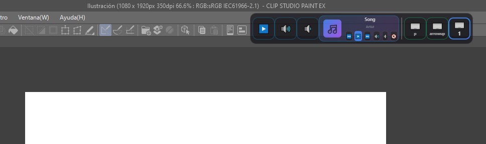 PinClip dock flotante en Clip Studio Paint